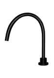 Round High-Rise Swivel Hob Spout - Matte Black - MS08