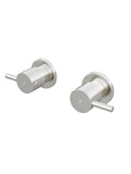 Round Quarter Turn Wall Top Assemblies - PVD Brushed Nickel - MW06-PVDBN