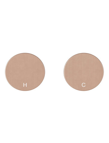 Circular Wall Taps - Champagne