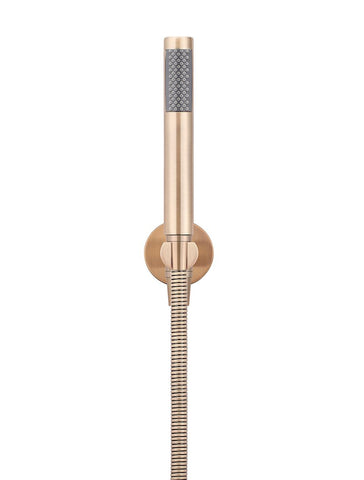 Round Hand Shower on Fixed Bracket - Champagne