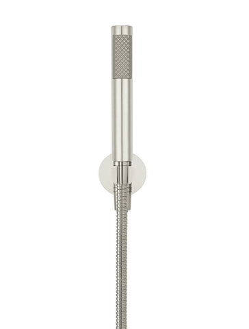 Round Hand Shower on Fixed Bracket - PVD Brushed Nickel