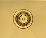 Sink Strainer and Waste Plug Basket with Stopper - Brushed Bronze Gold - MST04-BB