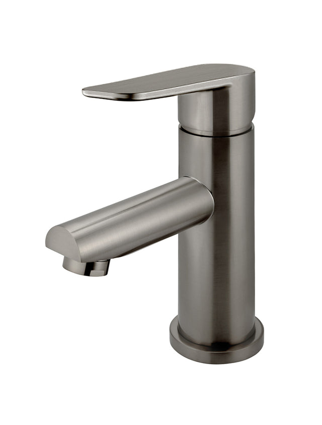 Round Paddle Basin Mixer - Shadow (SKU: MB02PD-PVDGM) by Meir NZ
