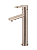 Round Paddle Tall Basin Mixer - Champagne - MB04PD-R2-CH