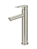 Round Paddle Tall Basin Mixer - PVD Brushed Nickel - MB04PD-R2-PVDBN