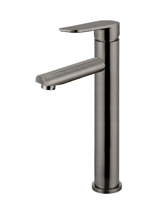 Round Paddle Tall Basin Mixer - Shadow (SKU: MB04PD-R2-PVDGM) by Meir NZ