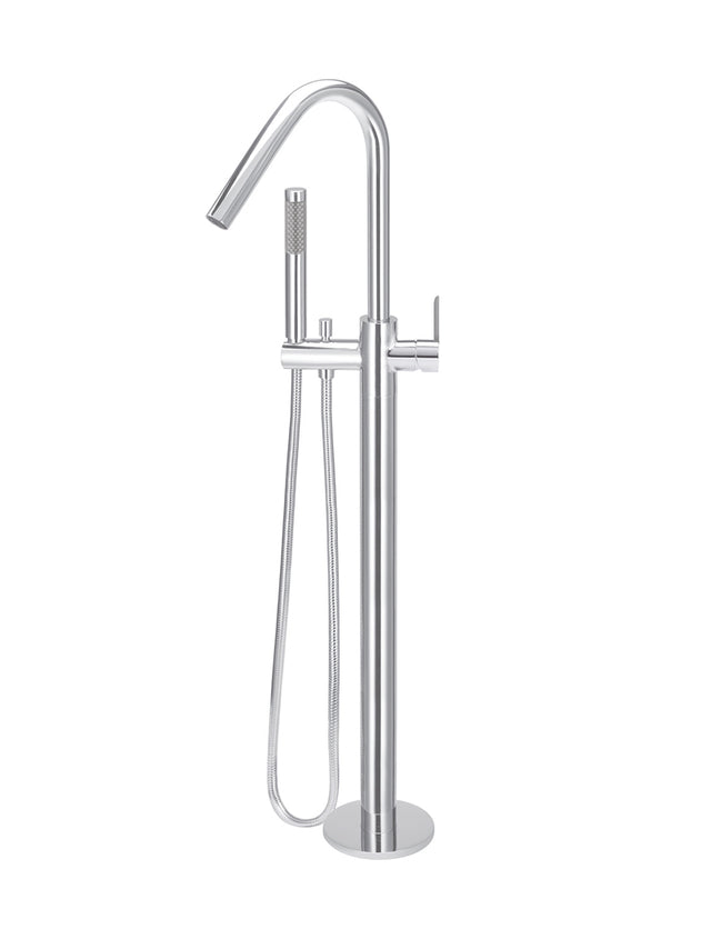 Round Paddle Freestanding Bath Spout and Hand Shower - Polished Chrome (SKU: MB09PD-C) by Meir NZ