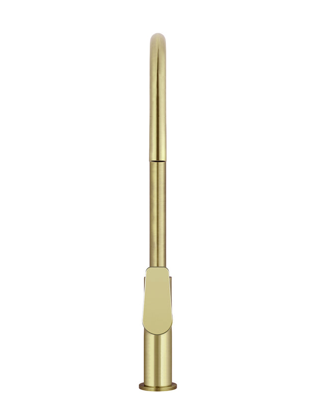 Round Paddle Piccola Pull Out Kitchen Mixer Tap - PVD Tiger Bronze (SKU: MK17PD-PVDBB) by Meir NZ