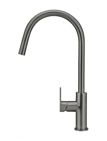Round Paddle Piccola Pull Out Kitchen Mixer Tap - Shadow