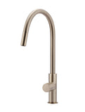 Round Pinless Piccola Pull Out Kitchen Mixer Tap - Champagne - MK17PN-CH