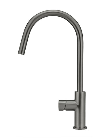 Round Pinless Piccola Pull Out Kitchen Mixer Tap - Shadow