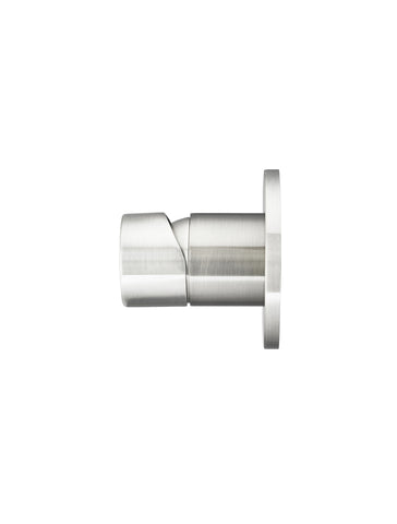 Round Pinless Wall Mixer - PVD Brushed Nickel