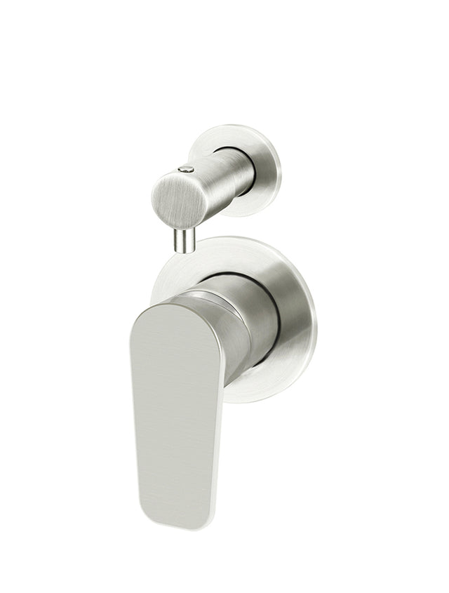 Round Paddle Diverter Mixer - PVD Brushed Nickel (SKU: MW07TSPD-PVDBN) by Meir NZ