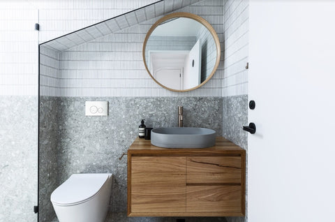 Sigma 21 Dual Flush Plate by Geberit - PVD Brushed Nickel