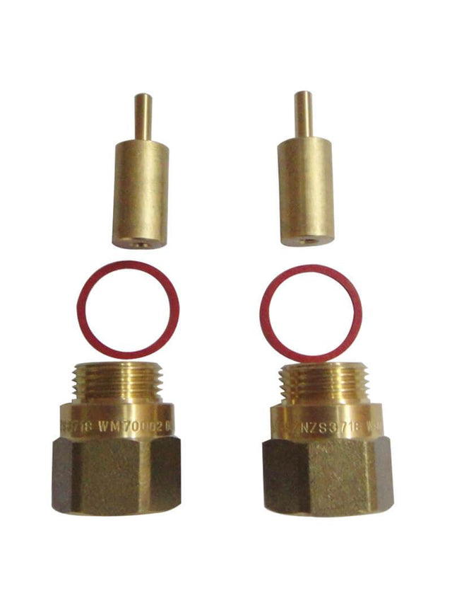 25mm Wall Tap Spindle Extender - Brushed Bronze Gold