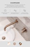 Round Shower Rose 200mm - Champagne - MH04-CH