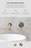 Round Shower Rose 200mm - PVD Brushed Nickel - MH04-PVDBN