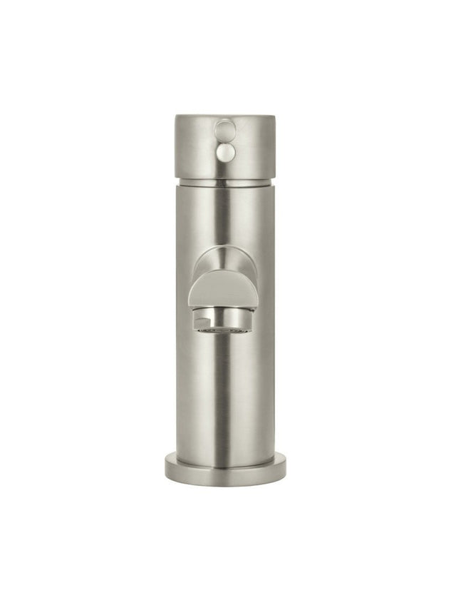 Round Basin Mixer - PVD Brushed Nickel (SKU: MB02-PVDBN) by Meir