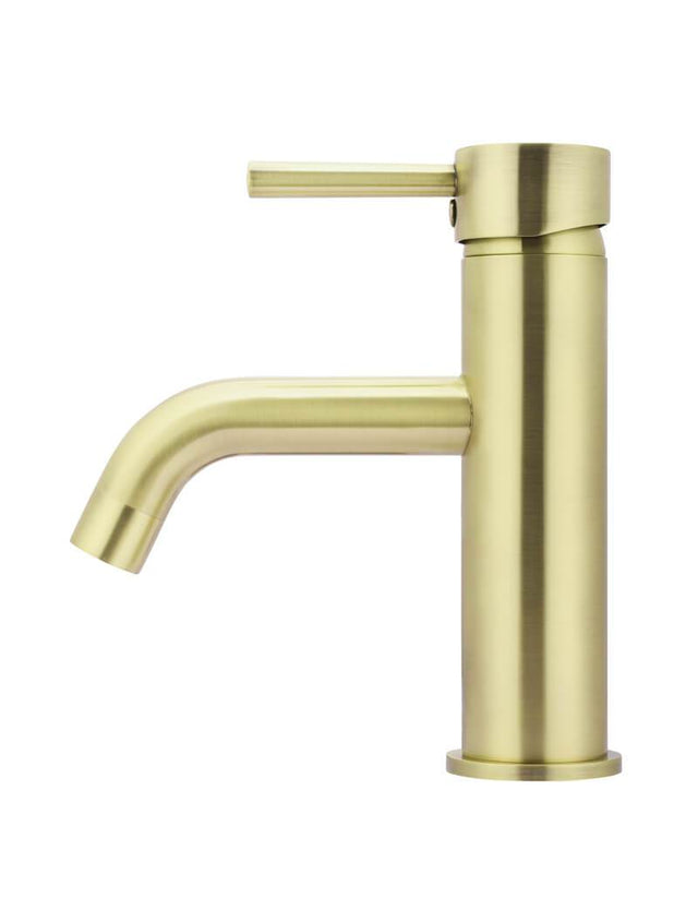 Round Basin Mixer Curved - PVD Tiger Bronze (SKU: MB03-PVDBB) by Meir