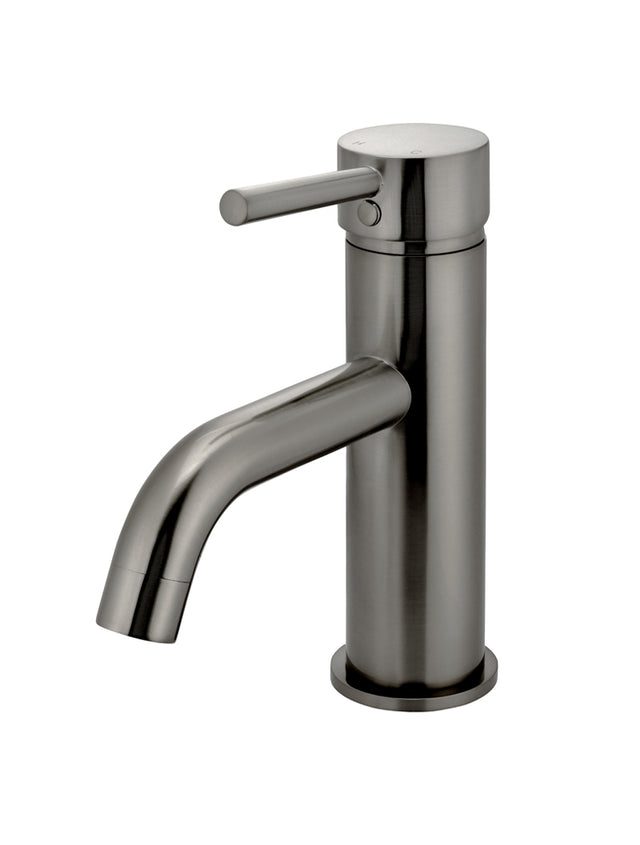 Round Basin Mixer Curved - Shadow (SKU: MB03-PVDGM) by Meir