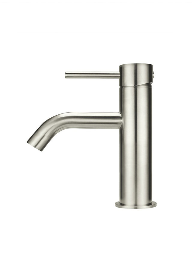 Piccola Basin Mixer Tap - Brushed Nickel (SKU: MB03XS-PVDBN) by Meir