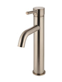 Round Tall Basin Mixer Curved - Champagne - MB04-R3-CH