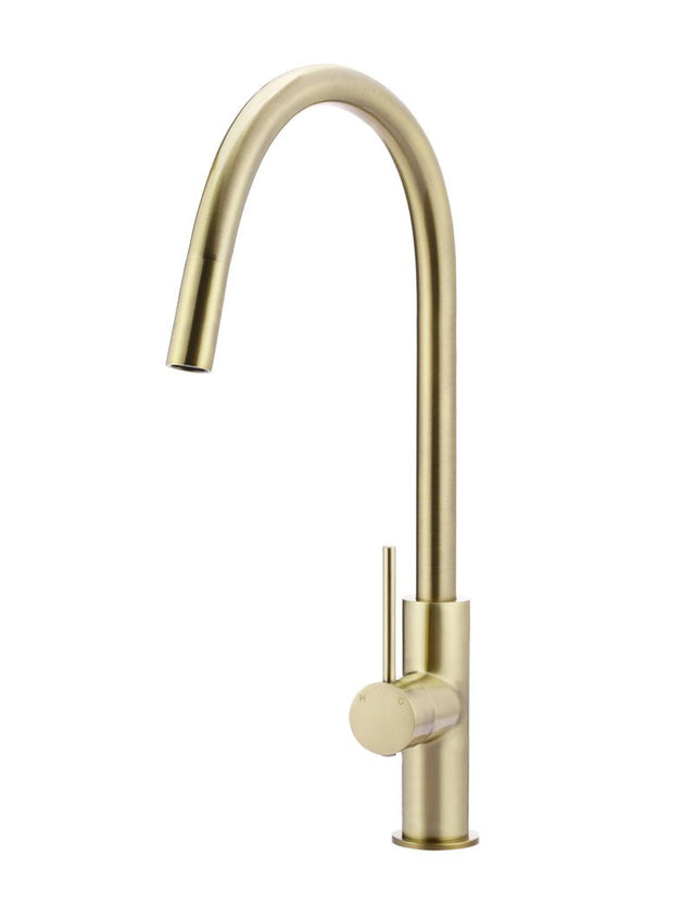 Round Piccola Pull Out Kitchen Mixer Tap - PVD Tiger Bronze (SKU: MK17-PVDBB) by Meir
