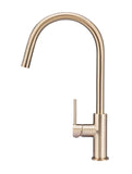 Round Piccola Pull Out Kitchen Mixer Tap - Champagne - MK17-CH