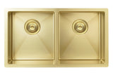 Kitchen Sink - Double Bowl 760 x 440 - Brushed Bronze Gold - MKSP-D760440-BB