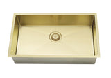 Kitchen Sink - Single Bowl 760 x 440 - Brushed Bronze Gold - MKSP-S760440-BB