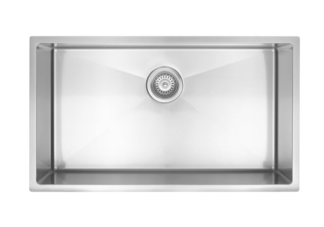 Kitchen Sink - Single Bowl 760 x 440 - PVD Brushed Nickel (SKU: MKSP-S760440-NK) by Meir NZ
