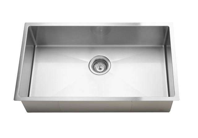 Kitchen Sink - Single Bowl 760 x 440 - PVD Brushed Nickel (SKU: MKSP-S760440-NK) by Meir NZ