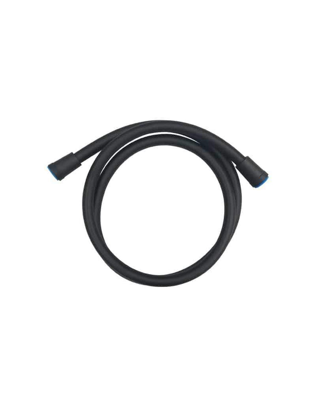 High-strength PVC shower hose with PVC connectors - Matte Black (SKU: MP02-P) by Meir