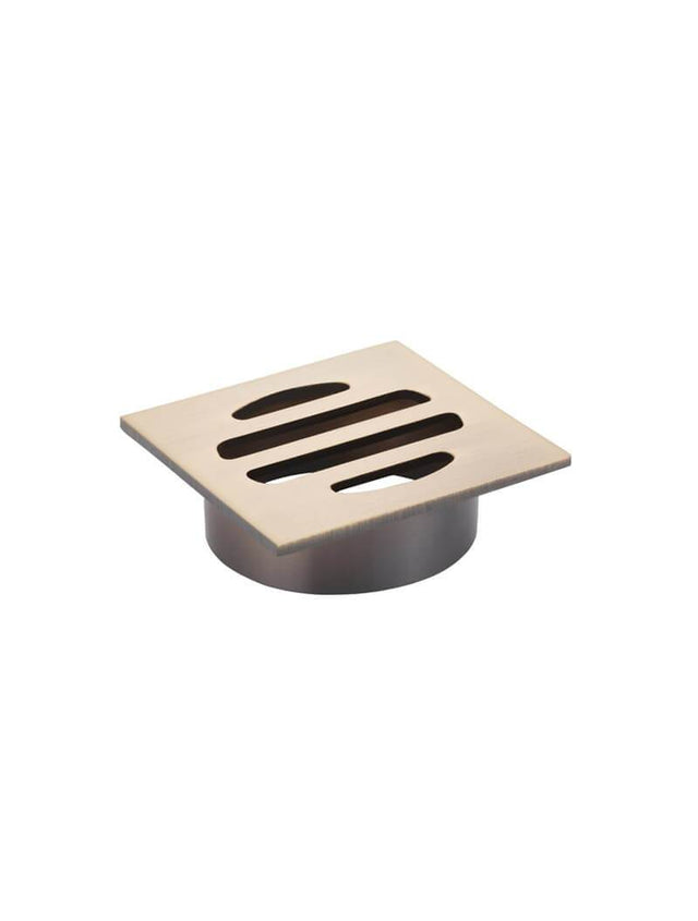 Square Floor Grate Shower Drain 50mm outlet - Champagne (SKU: MP06-50-CH) by Meir