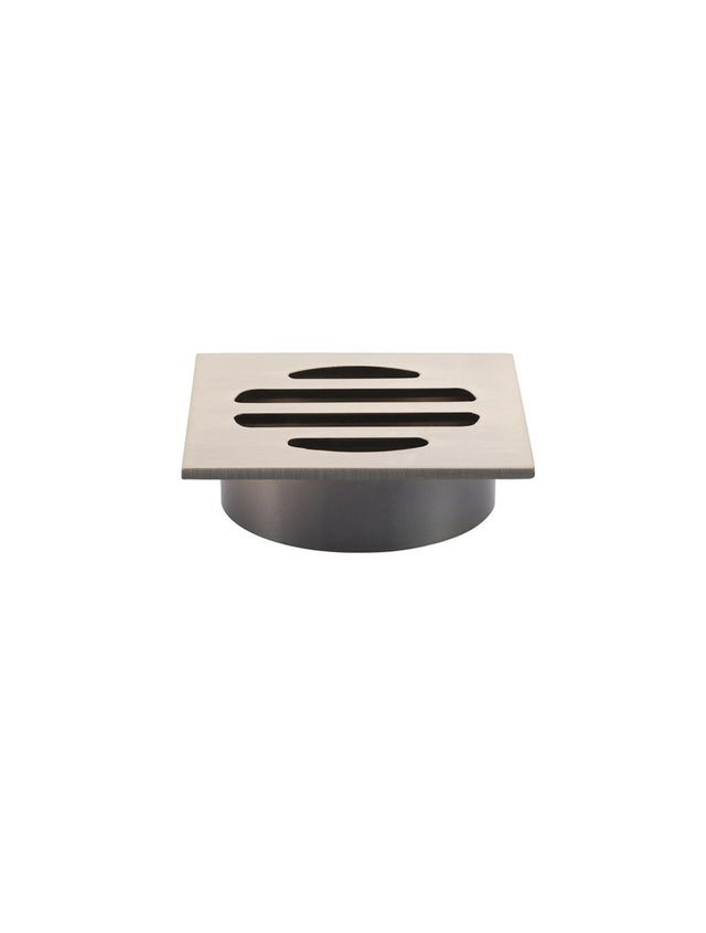 Square Floor Grate Shower Drain 50mm outlet - Champagne (SKU: MP06-50-CH) by Meir