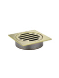 Square Floor Grate Shower Drain 80mm outlet - PVD Tiger Bronze - MP06-80-PVDBB