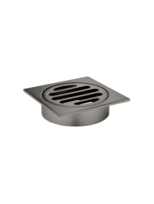 Square Floor Grate Shower Drain 80mm outlet - Shadow (SKU: MP06-80-PVDGM) by Meir