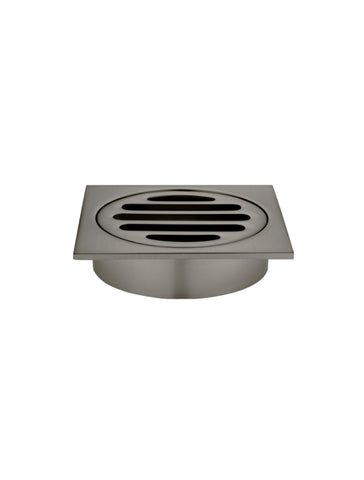 Square Floor Grate Shower Drain 80mm outlet - Shadow