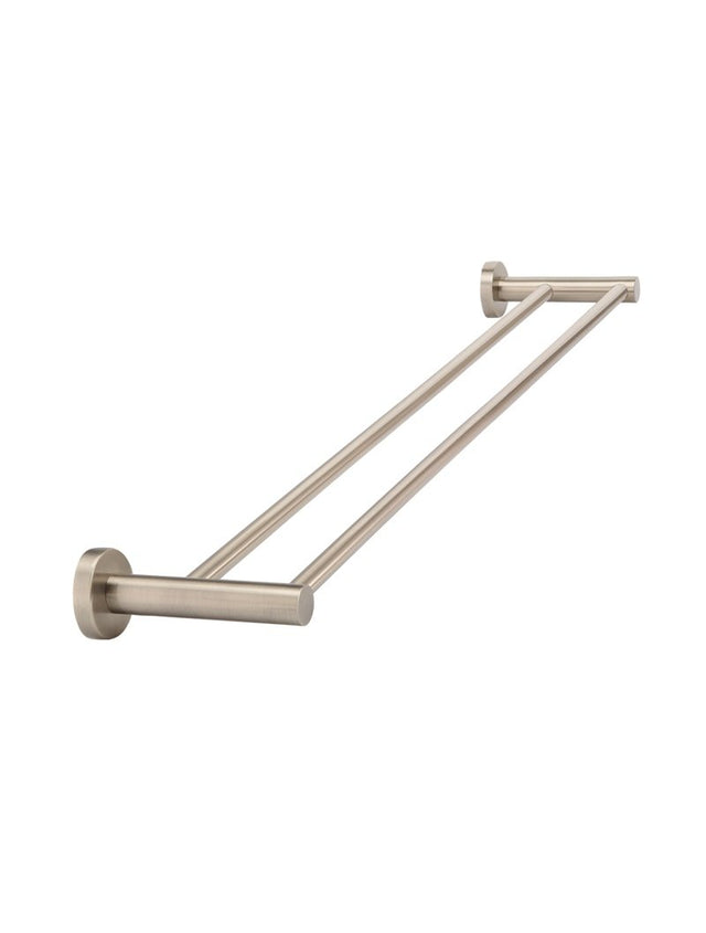 Round Double Towel Rail 600mm - Champagne (SKU: MR01-R-CH) by Meir