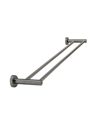 Round Double Towel Rail 600mm - Shadow