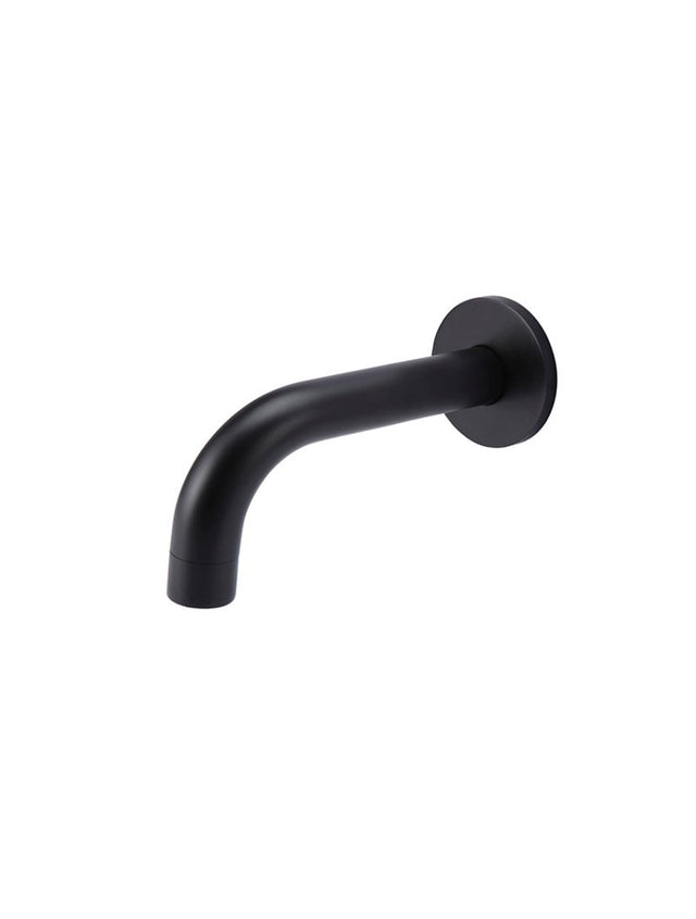 Round Curved Spout 130mm - Matte Black (SKU: MS05-130) by Meir