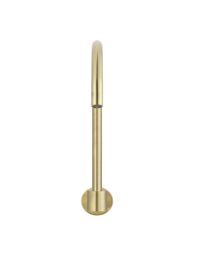 Round High-Rise Swivel Wall Spout - PVD Tiger Bronze (SKU: MS07-PVDBB) by Meir