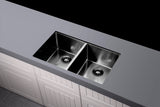 Kitchen Sink - Double Bowl 860 x 440 - Gunmetal Black - MKSP-D860440-GM