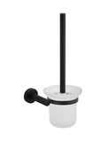 Round Toilet Brush & Holder - Matte Black (SKU:MTO01-R) by Meir - MTO01-R