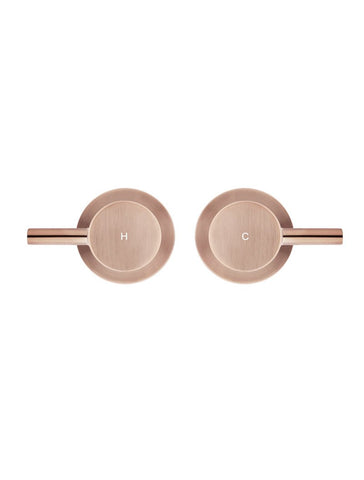 Round Quarter Turn Wall Top Assemblies - Champagne