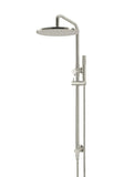 Round Combination Shower Rail, 300mm Rose, Single Function Hand Shower - PVD Brushed Nickel - MZ0706-R-PVDBN