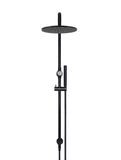 Round Combination Shower Rail, 300mm Rose, Single Function Hand Shower - Matte Black - MZ0706-R