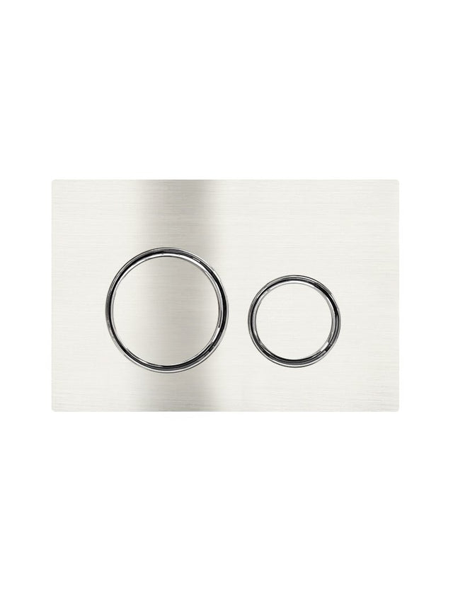 Sigma 21 Dual Flush Plate by Geberit - PVD Brushed Nickel (SKU: 115.884.00.1-PVDBN) by Meir