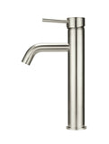 Round Tall Curved Basin Mixer - PVD Brushed Nickel - MB04-R3-PVDBN