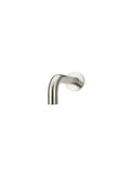 Round Curved Basin Wall Spout 130mm - PVD Brushed Nickel - MBS05-130-PVDBN